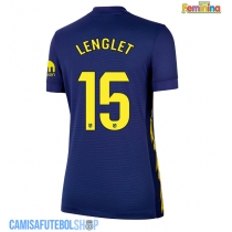 Camisa de time de futebol Atletico Madrid Clement Lenglet #15 Replicas 2º Equipamento Feminina 2025-26 Manga Curta
